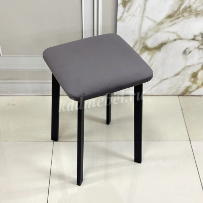 Табурет Френк (Графит велюр/Черный)