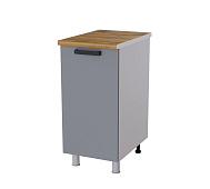 Шкаф нижний глубокий Г4Р кухня Танго без столешницы (Белый/Мокко глянец)