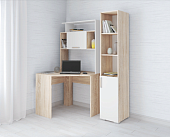 Пенал Текс к столу компьютерному (Дуб сонома/Белый)