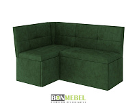 Скамья угловая Вегас (Зеленый ткань)