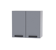 Шкаф верхний 6В56 кухня Осло (Белый/Карбон темный)