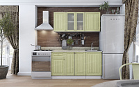 Кухня Хозяюшка 1500 б/м, б/с (Фисташка)