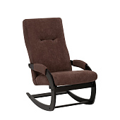 Кресло-качалка Leset Блисс (Венге/Ткань велюр Коричневый Antonio chocolate)