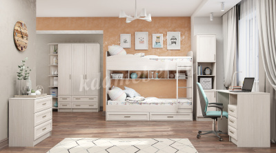 Пенал Принцесса ПРН-08 (Ясень анкор белый)