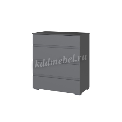 Комод Плейона спальня (Графит серый)