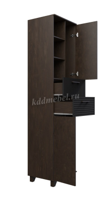 Пенал Копенгаген (Венге/Черный матовый)