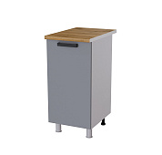 Шкаф нижний 4Р кухня Контемп без столешницы (Дуб сонома/Графит)