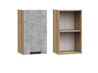 Шкаф верхний ШВ 400 Кухня Бетоны (Дуб сонома)