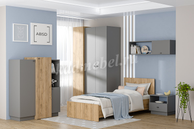 Антресоль Квадро Ан-1 универсальная (Графит) 