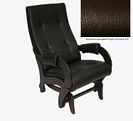 Кресло-маятник Лорд Модель 708 (Венге-эмаль/Экокожа Коричневый Oregon perlamutr 120)