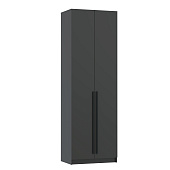 Шкаф для одежды 2-х дв. Брандо 67.10 (h 2480) (Диамает серый ЛДСП)