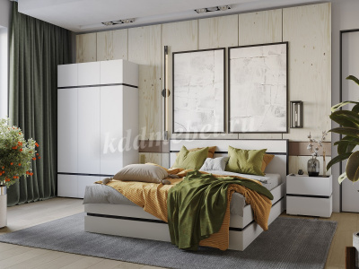 Пенал Аркон (Белый/Бетон темный)