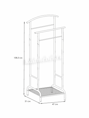 Вешалка костюмная Римини-2 (Белый)