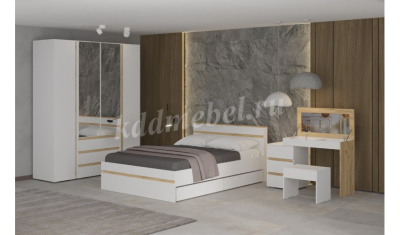 Тумба приставная Аврора (Белый)