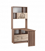 Стол угловой универсальный Орион (Ясень шимо темный/Дуб сонома)