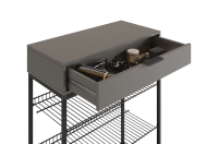 Обувница Краш графит ящик открыт Обувница Краш графит ящик открыт