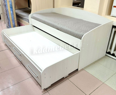 Кровать двухуровневая Адель-5 (Вудлайн кремовый)