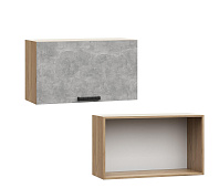 Шкаф верхний ШВГ 460*800 Кухня Призма (Асфальт Супермат)