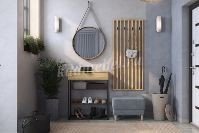 Вешалка Бери (Дуб крафт золотой)