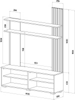 Гостиная Каролина схема с размеры Гостиная Каролина схема с размеры