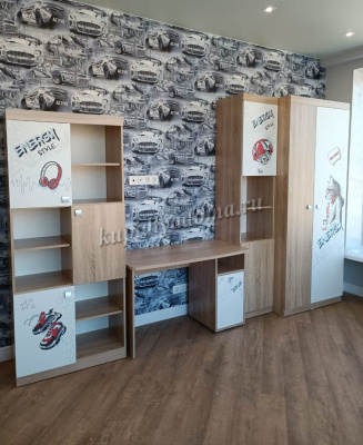 Стол Энерджи (Дуб сонома/Белый)