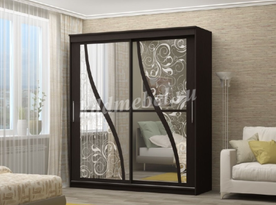 Шкаф-купе Альянс Волна 1800 (Венге)