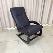 Кресло-качалка Leset Блисс (Венге/Экокожа Коричневый Dundi 108)