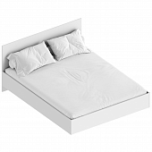 Кровать Бьянко 1.6 с ортопедическим основанием (Белый лофт)