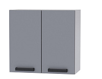 Шкаф верхний 6В56 кухня Кампео (Белый/Серая шагрень)