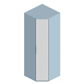 Шкаф Бриз угловой (Дасти грин/Белый лофт)